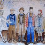 Costume Design by Marissa Kochanski, from "A Prairie Boy's Winter" at Citadel Theatre