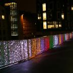 Lighting Design by Chris Popowich and Cindy Limauro, from "Randy Pausch Memorial Bridge" at Carnegie Mellon University