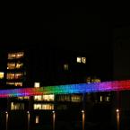 Lighting Design by Chris Popowich and Cindy Limauro, from "Randy Pausch Memorial Bridge" at Carnegie Mellon University